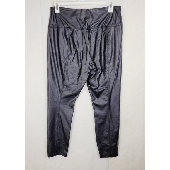 Lysse black faux leather pants women's size 1X - Picture 2 of 8